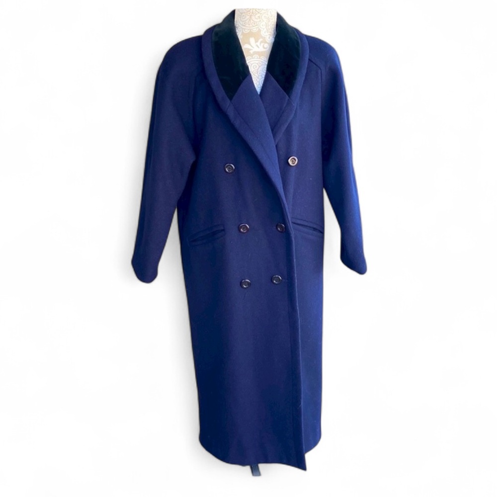 Vintage wool/velvet peacoat